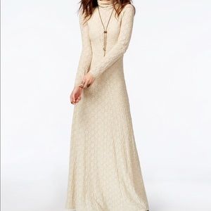 Free people river turtle neck maxi dress